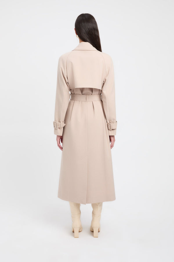 Kookai Berlin Trench Smoke Beige