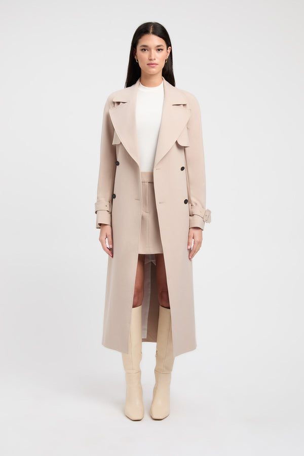 kookai Berlin Trench Smoke Beige