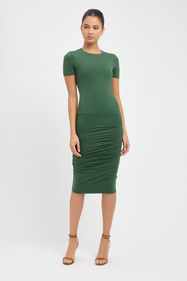 kookai Betty Midi Dress Forest