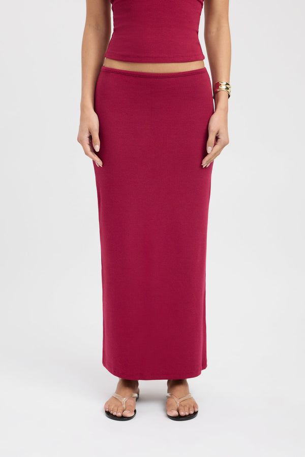Kookai Billie Skirt Beet Red