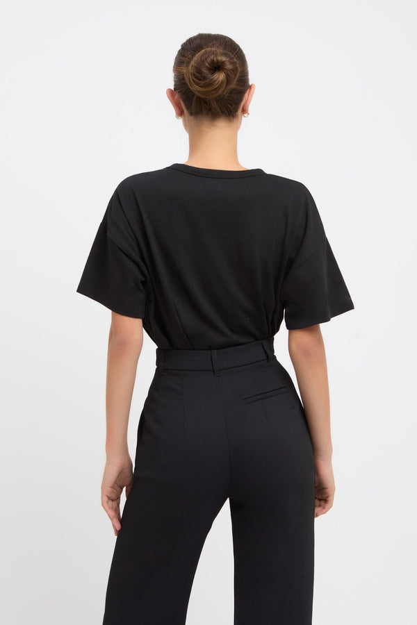 Kookai Birdie Oversized Tee Black