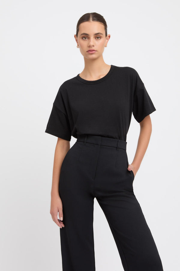 kookai Birdie Oversized Tee Black