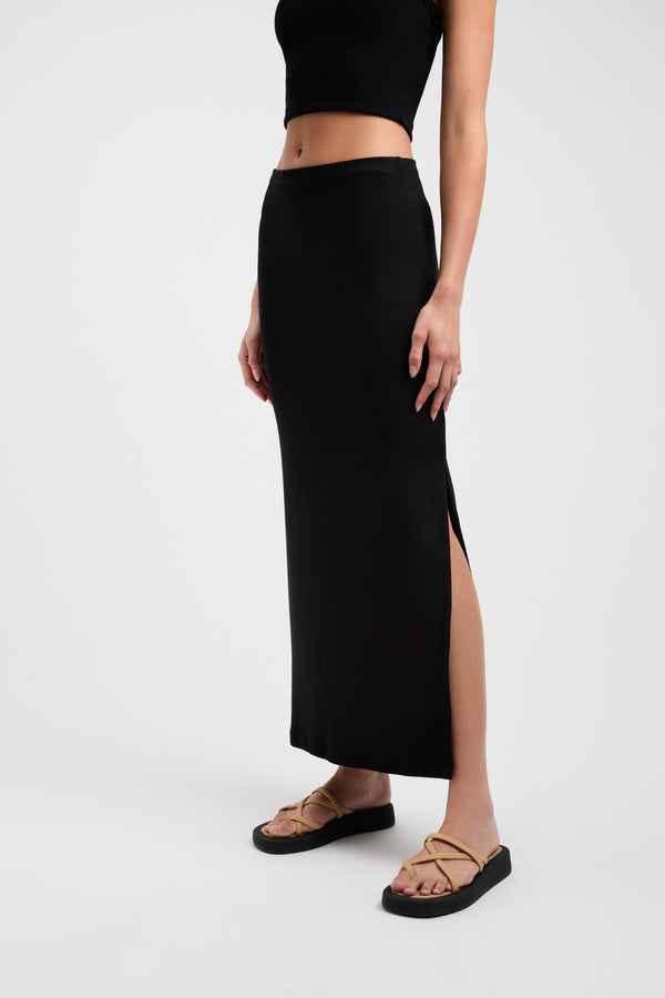 Kookai Bodhi Low Rise Skirt Black