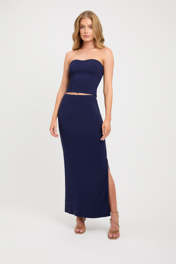 kookai Bodhi Low Rise Skirt Navy Night