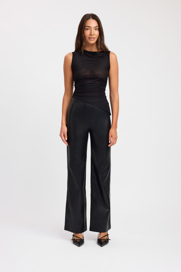 kookai Bolt Asymmetric Top Black