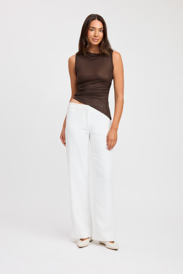 kookai Bolt Asymmetric Top Chocolate Chip