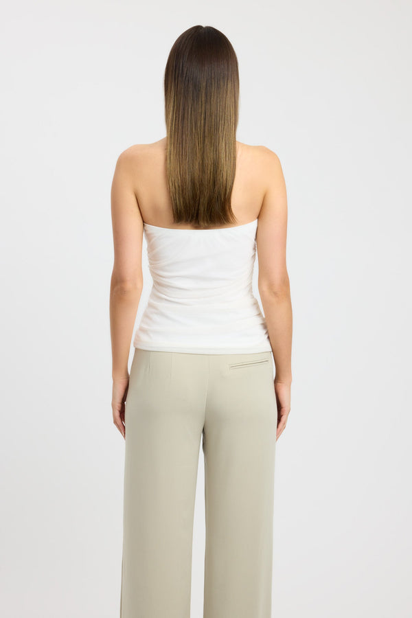 Kookai Bolt Strapless Top Coconut Milk