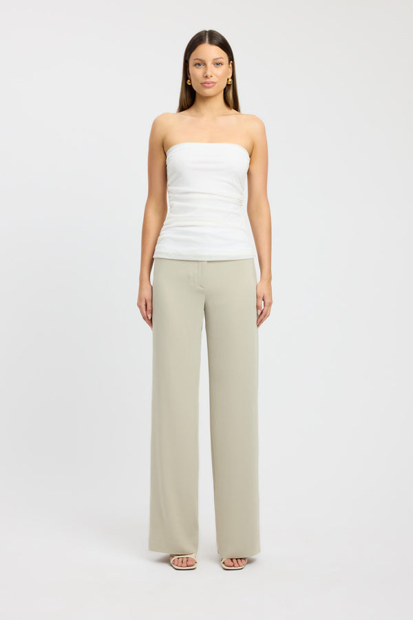 kookai Bolt Strapless Top Coconut Milk