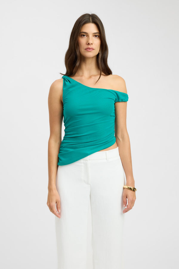 Kookai Bolt Twist Top Paradise Green