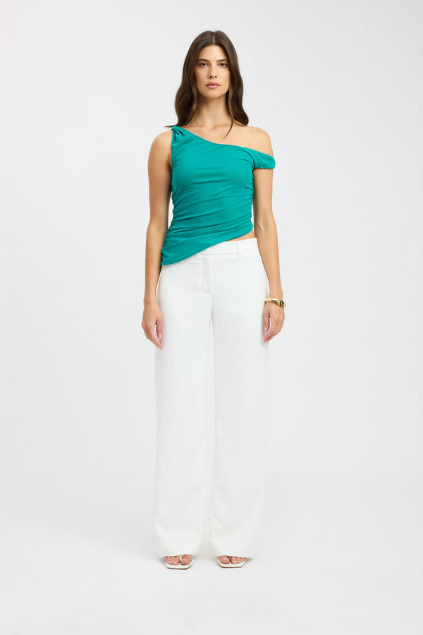 kookai Bolt Twist Top Paradise Green