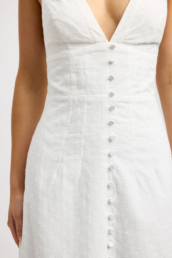Kookai Brandy Day Dress Natural White