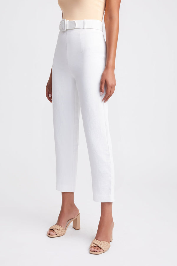 Kookai Brea Crop Pants Natural White