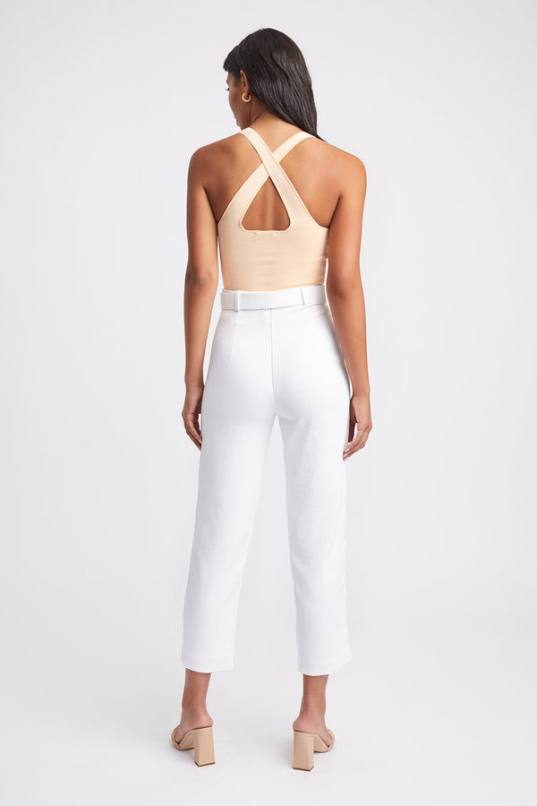 Kookai Brea Crop Pants Natural White