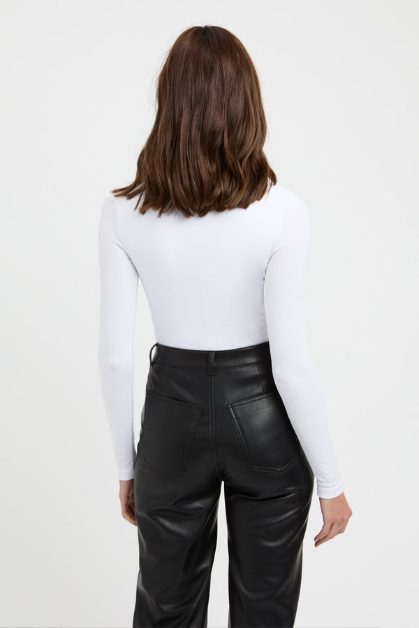 Kookai Brielle Long Sleeve Top White