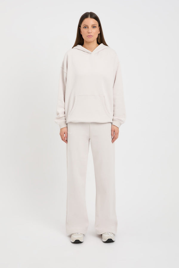 kookai Brushed Axel Hoodie Pearl Grey