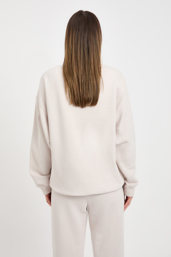 Kookai Brushed Axel Sweatshirt Pearl Grey