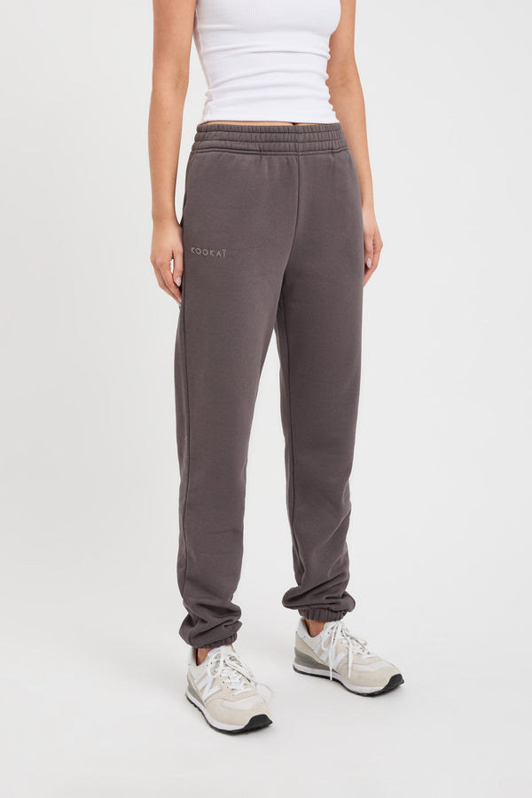 Kookai Brushed Axel Trackpant Charcoal