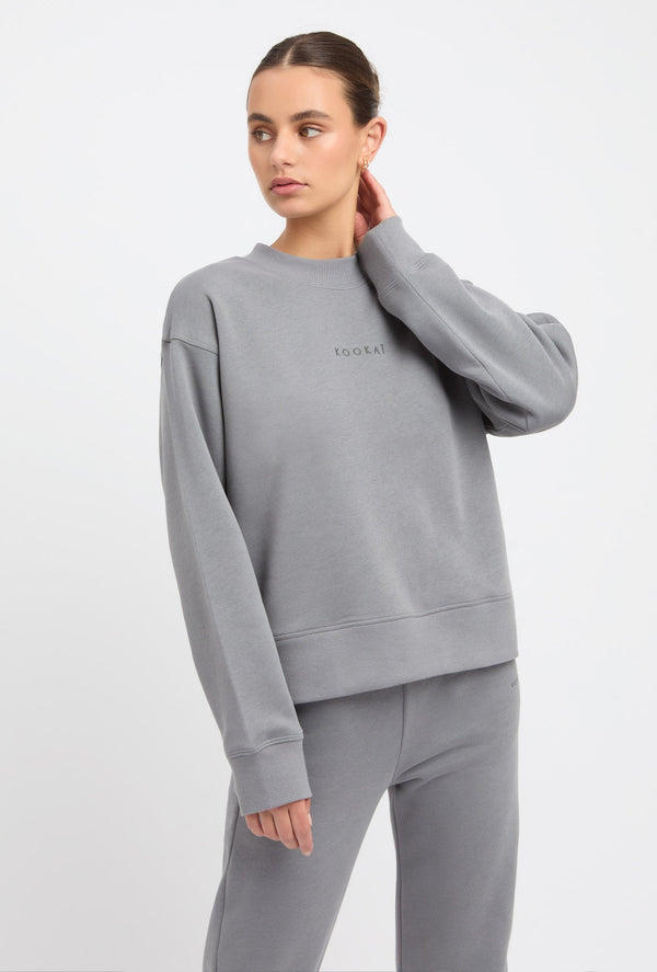 kookai Brushed Eleni Sweater Sterling Grey