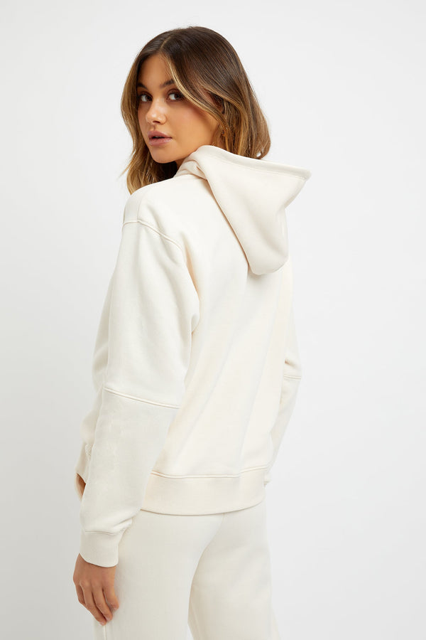 Kookai Brushed Ember Hoodie Buttercream