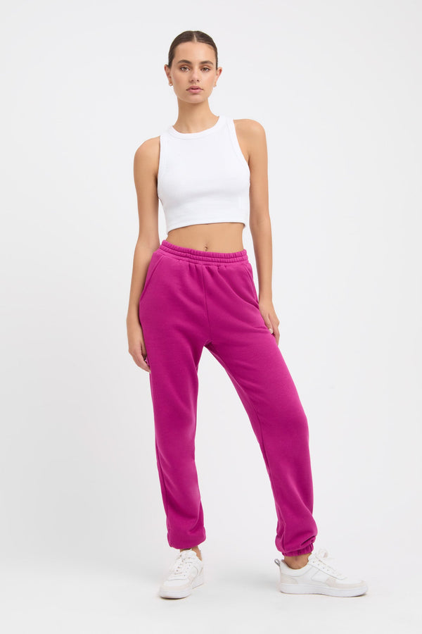 kookai Brushed Frankie Track Pant Wild Viola