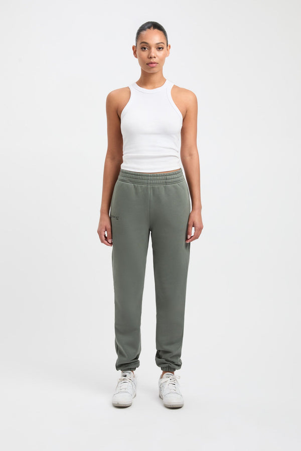 kookai Brushed Williams Trackpant Agave Green