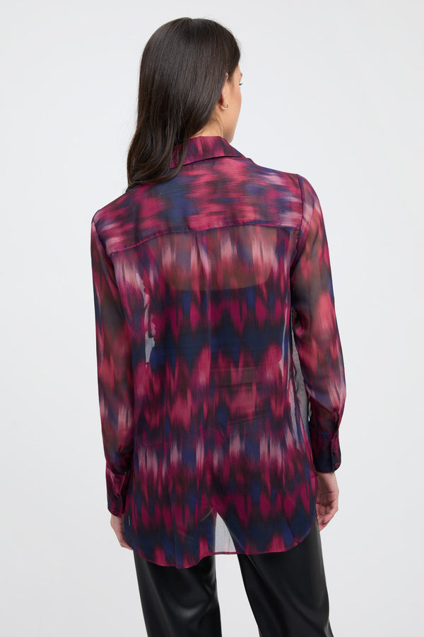 Kookai Bryn Oversized Shirt Berry