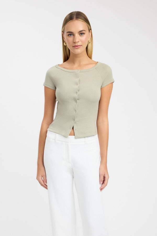 Kookai Cali Top Sage Stone