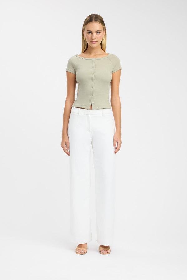 kookai Cali Top Sage Stone