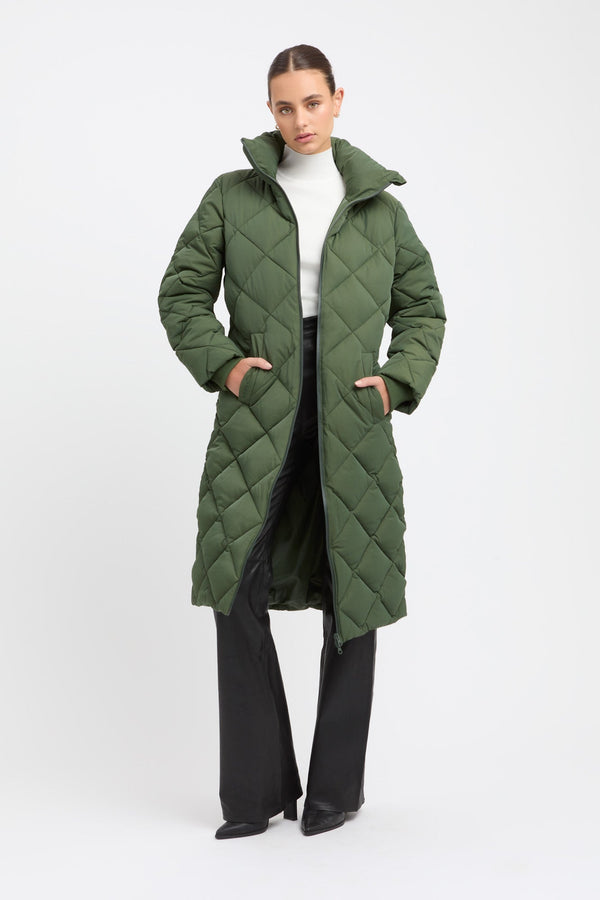kookai Camden Puffer Loden Green