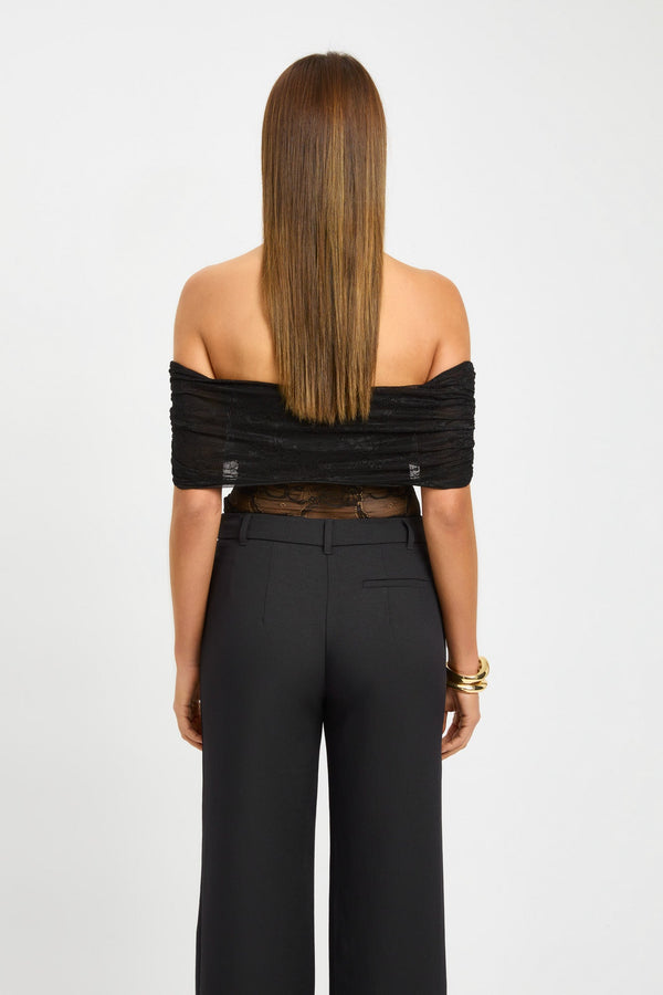 Kookai Camilla Off Shoulder Top Black
