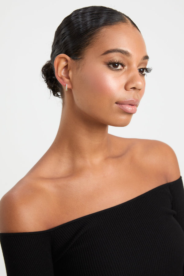 Kookai Cara Huggie Hoops Multi