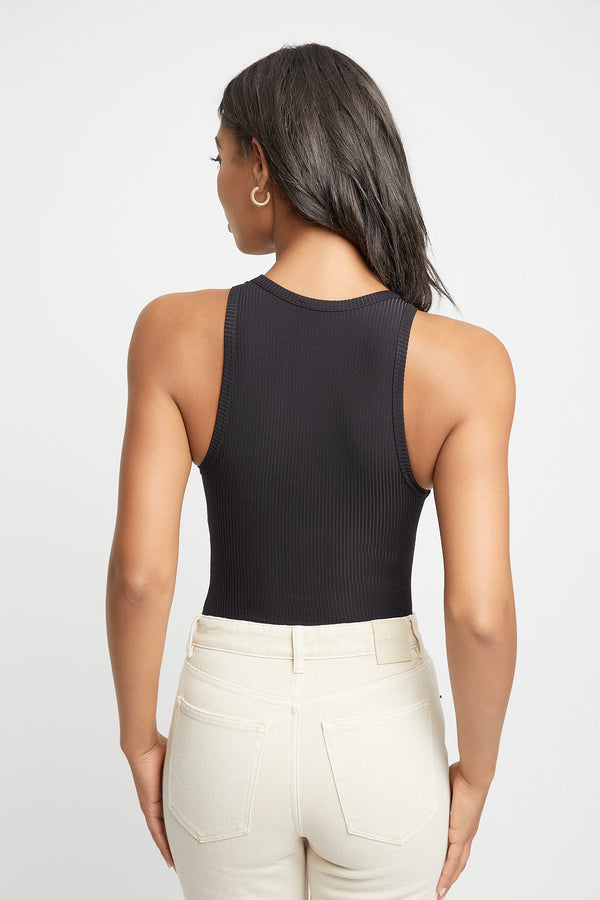 Kookai Cara Racer Bodysuit Black