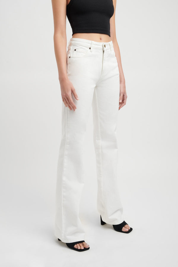 Kookai Carlen Low-Rise Jean Ecru