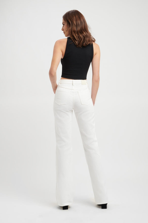 Kookai Carlen Low-Rise Jean Ecru