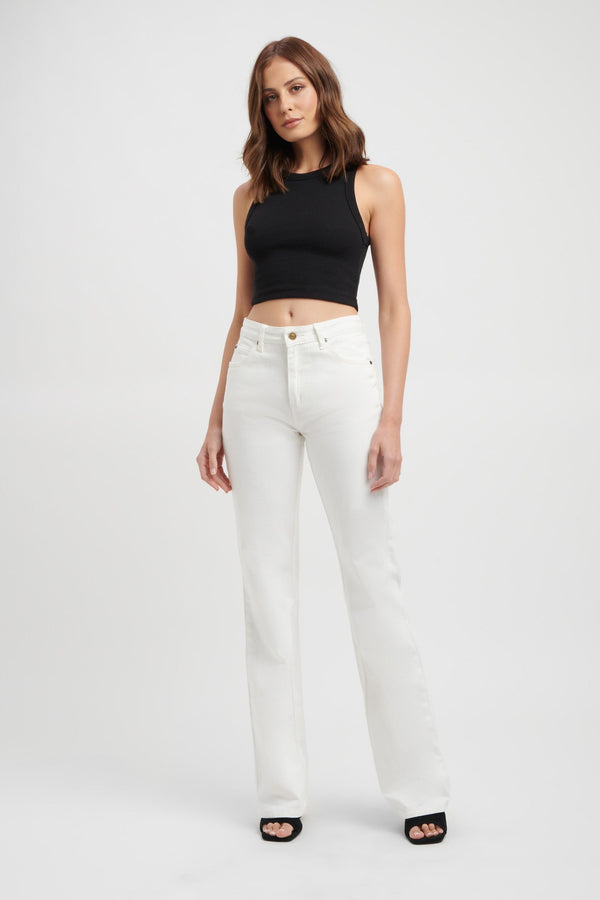 kookai Carlen Low-Rise Jean Ecru