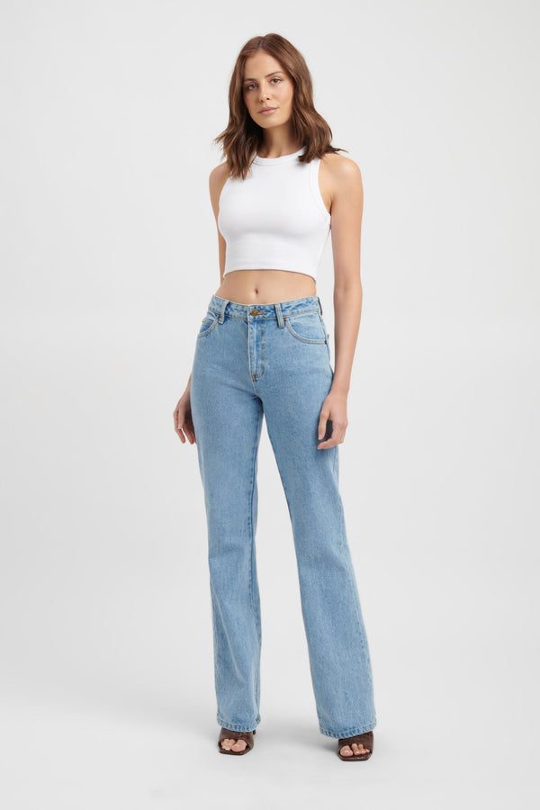 kookai Carlen Low-Rise Jean Harbour Blue