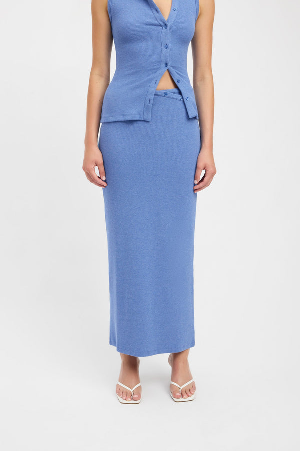 Kookai Carter Maxi Skirt Blueberry Marle