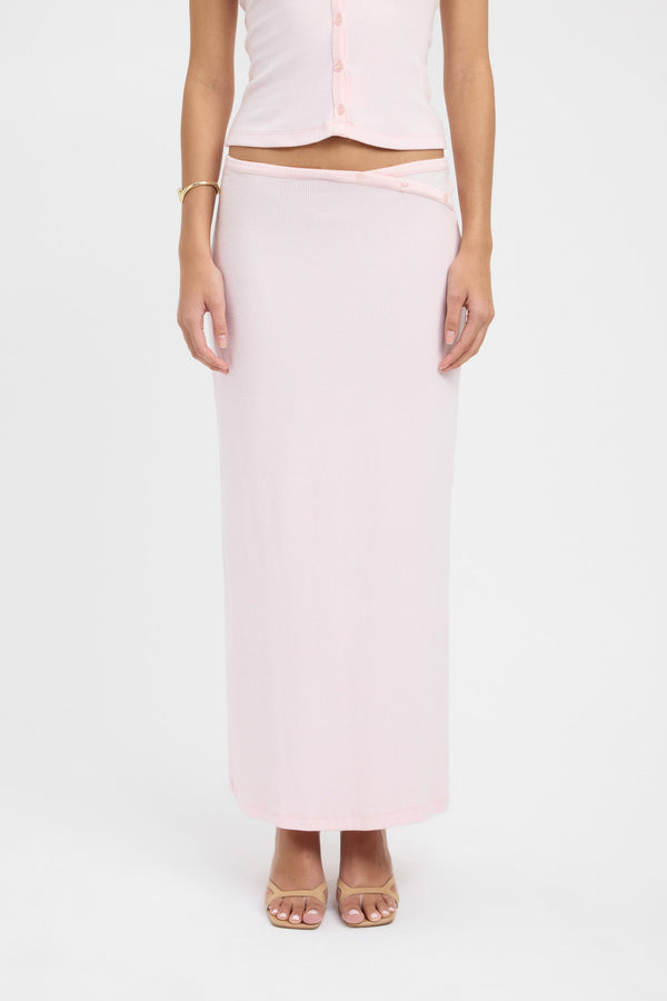 Kookai Carter Maxi Skirt Blushing Pink