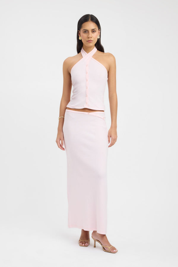 kookai Carter Maxi Skirt Blushing Pink
