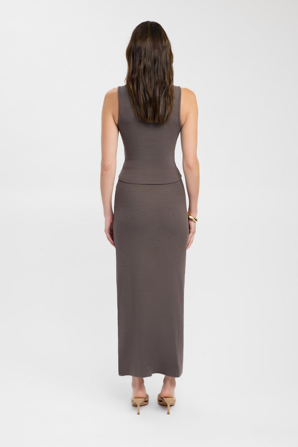 Kookai Carter Maxi Skirt Dark Nestle