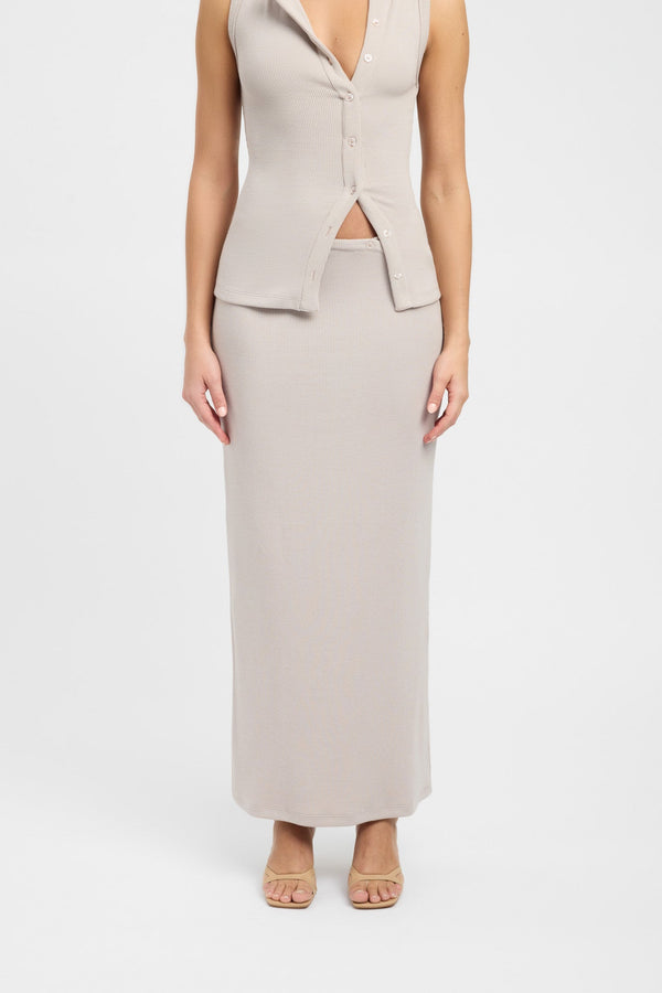 Kookai Carter Maxi Skirt Mushroom