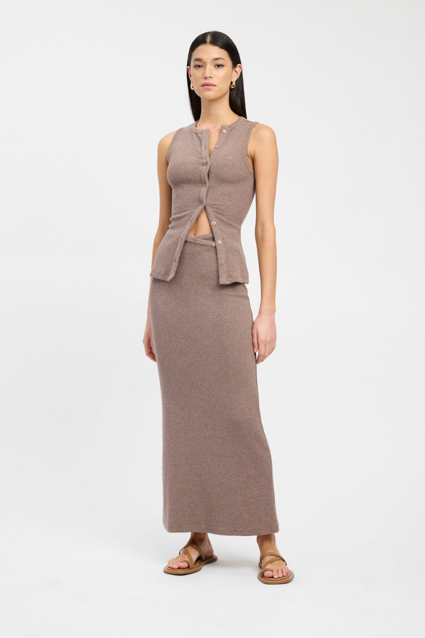 kookai Carter Maxi Skirt Porcino Marle