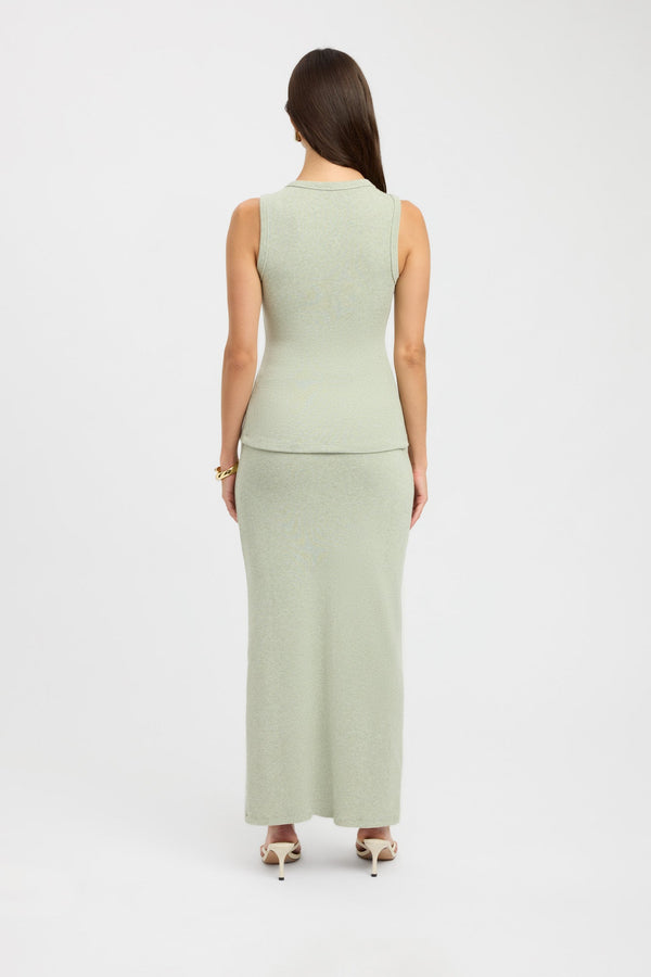 Kookai Carter Maxi Skirt Sage Marle