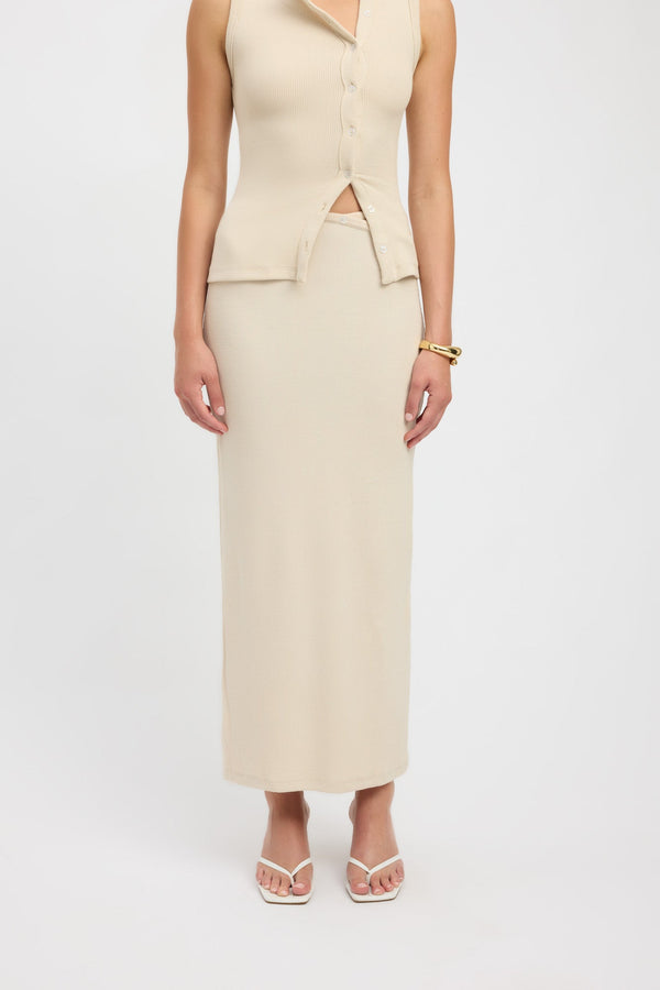 Kookai Carter Maxi Skirt Shell