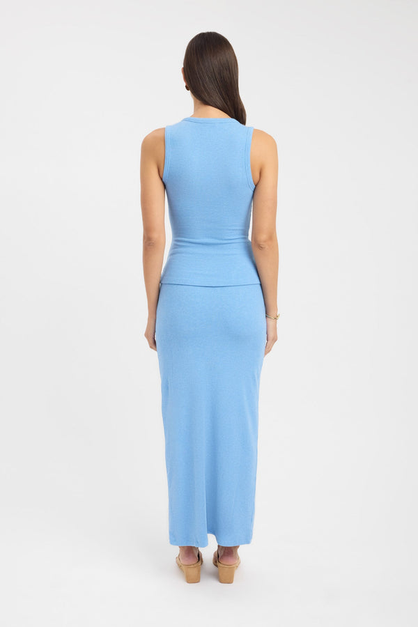 Kookai Carter Maxi Skirt Sky Blue Marle