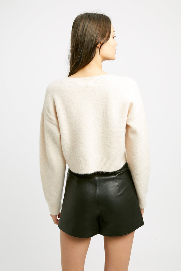 Kookai Casey Button Up Cardigan Tapioca