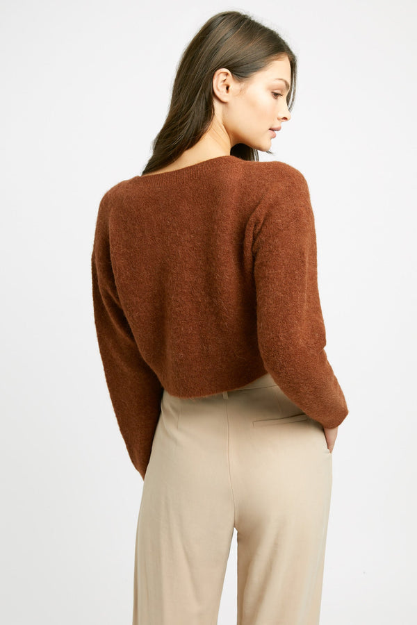 Kookai Casey Button Up Cardigan Tortoise Shell