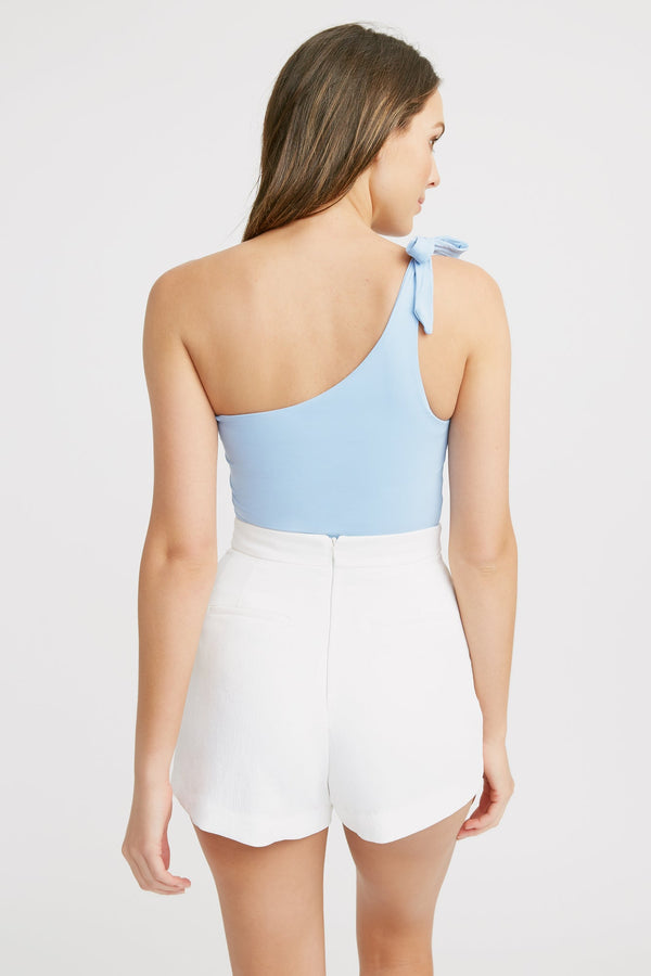 Kookai Casey Tie Top Dusty Blue