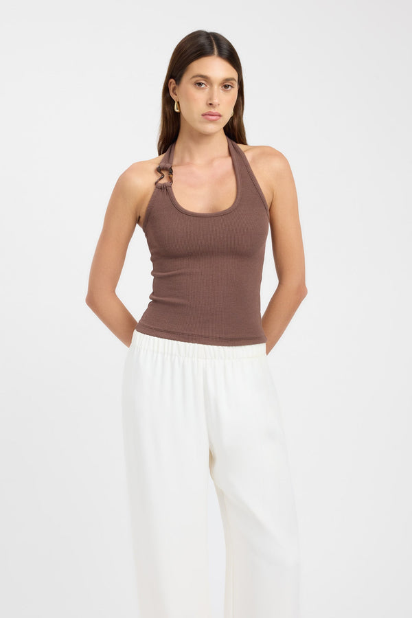 Kookai Casper Tank Maple Brown