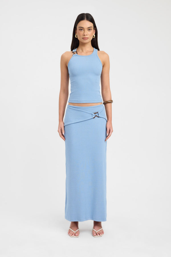 kookai Casper Top Faded Denim